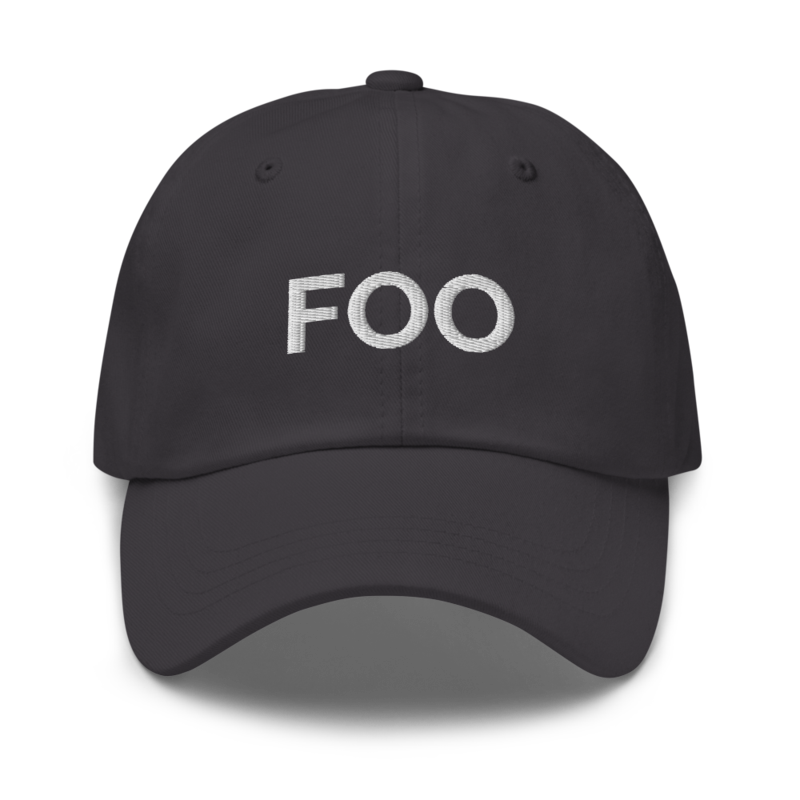 Foo Hat - Dark Grey