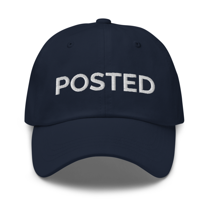 Posted Hat - Navy