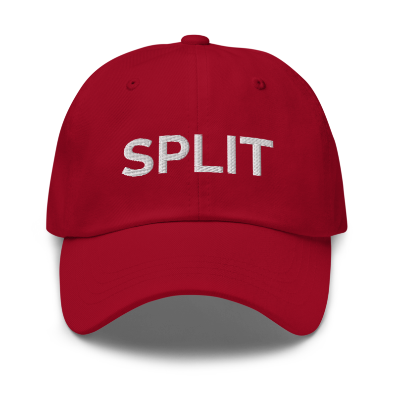 Split Hat - Cranberry