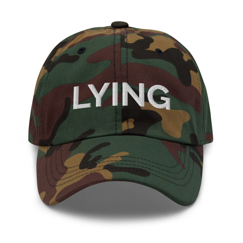 Lying Hat - Green Camo
