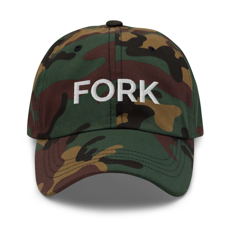 Fork Hat - Green Camo