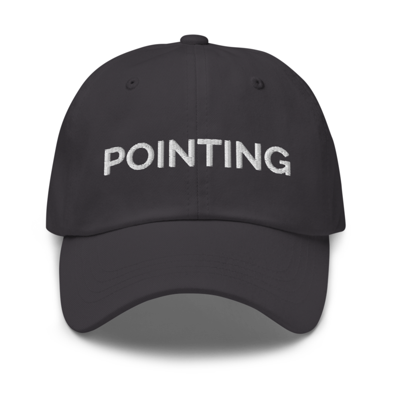 Pointing Hat - Dark Grey