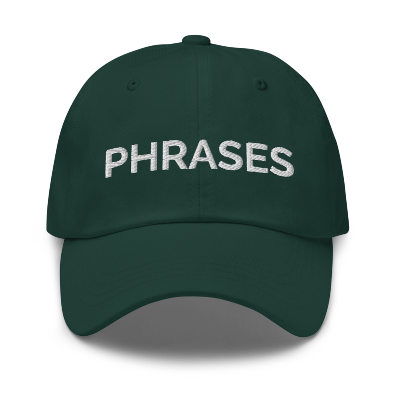 Phrases Hat - Spruce