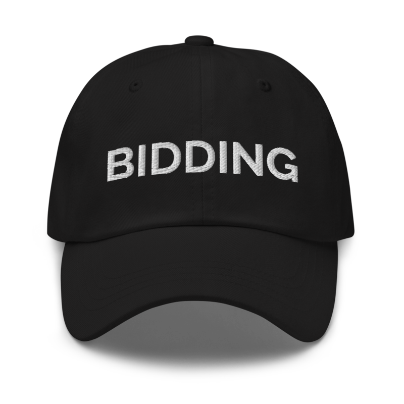 Bidding Hat - Black