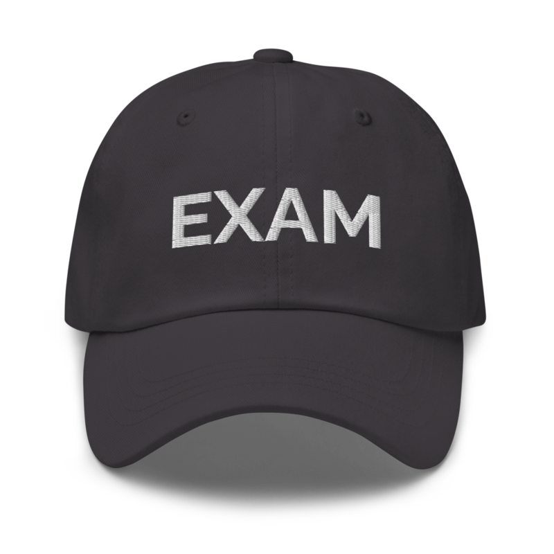 Exam Hat - Dark Grey