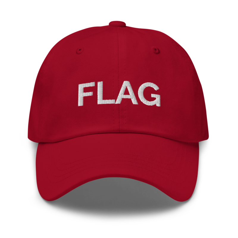 Flag Hat - Cranberry