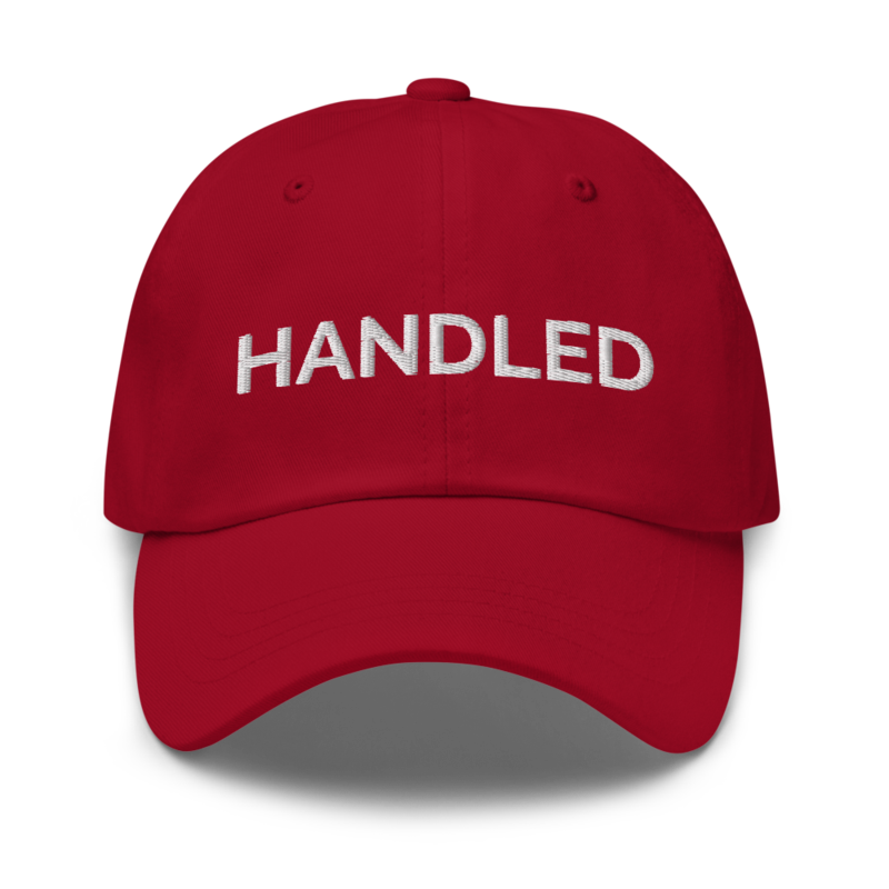 Handled Hat - Cranberry