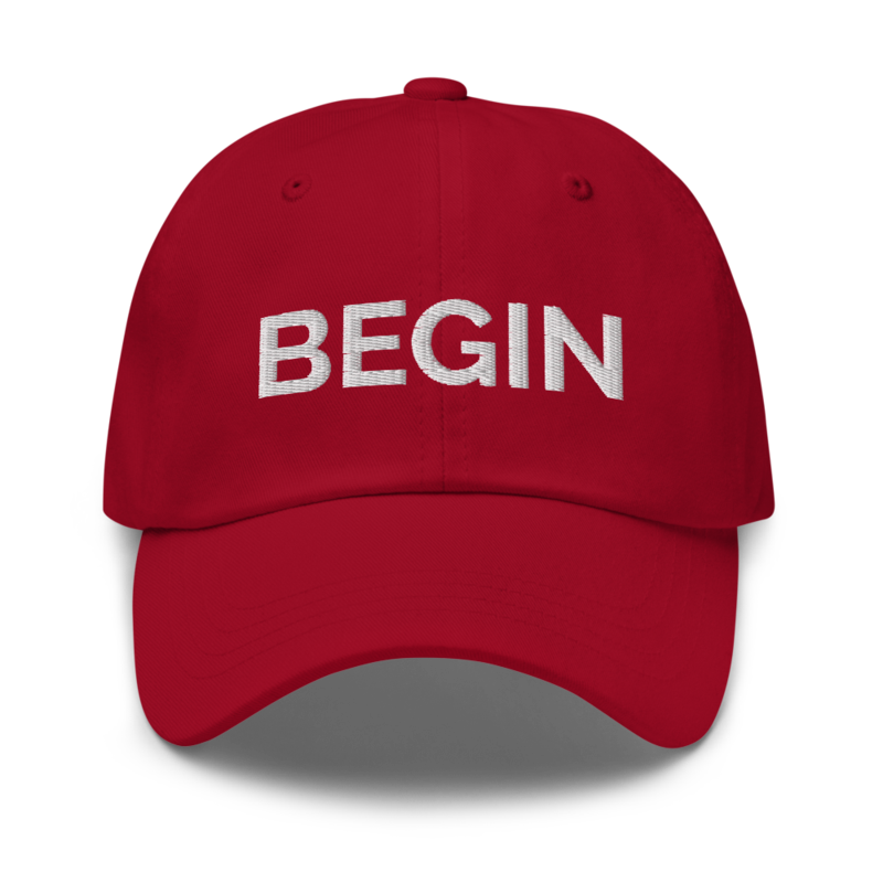 Begin Hat - Cranberry