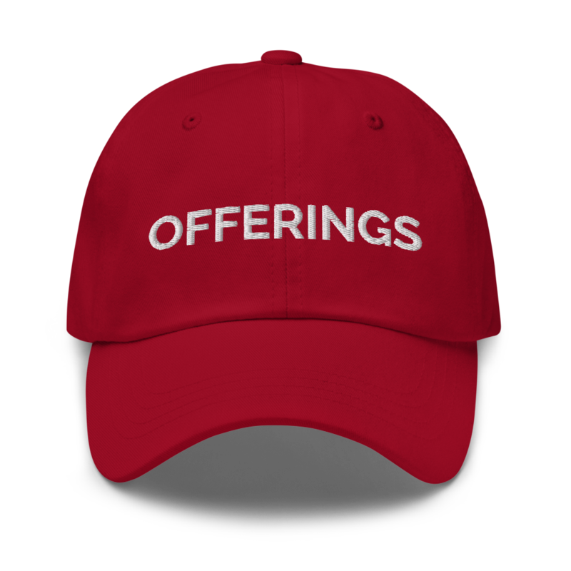 Offerings Hat - Cranberry