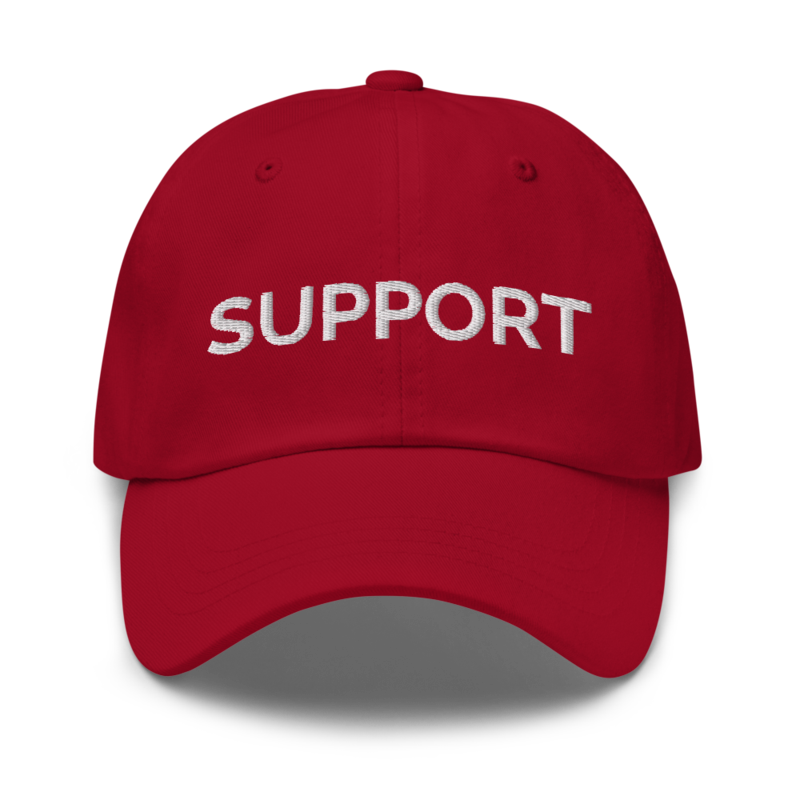 Support Hat - Cranberry