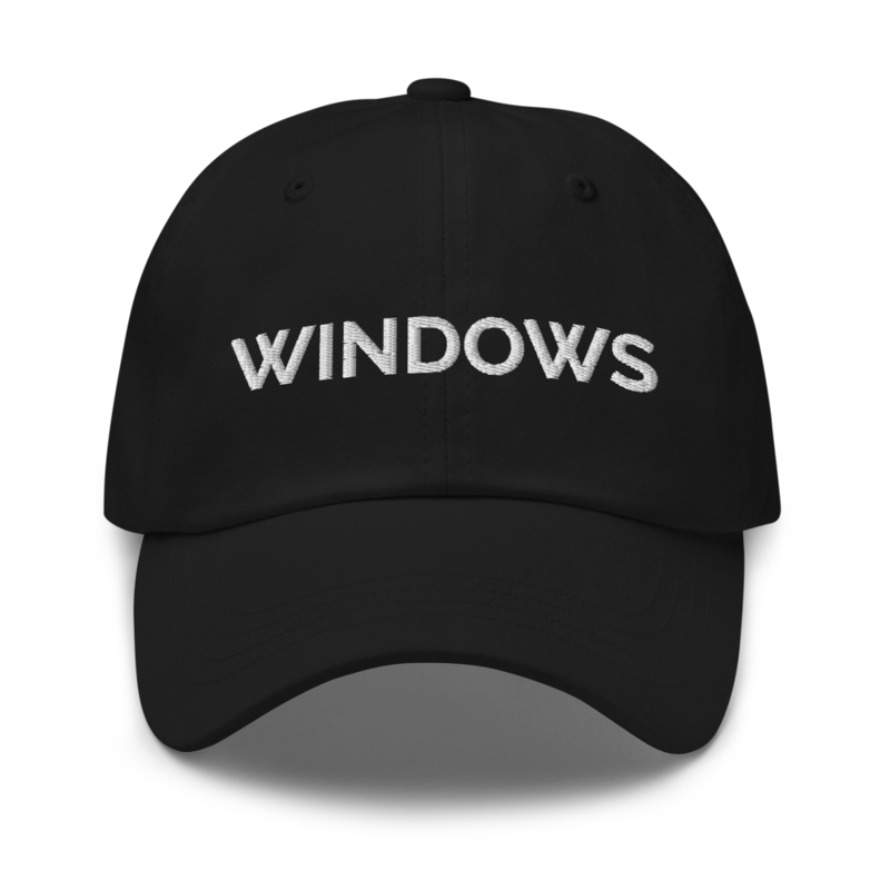 Windows Hat - Black