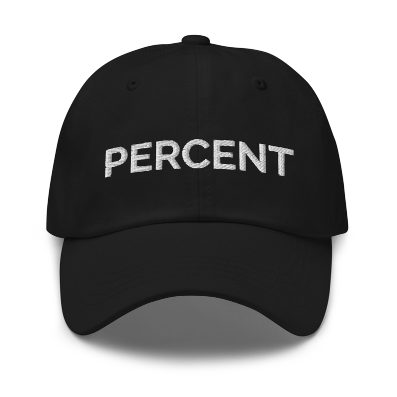 Percent Hat - Black