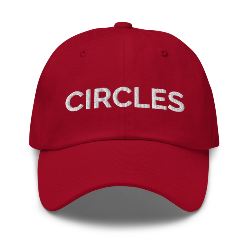 Circles Hat - Cranberry