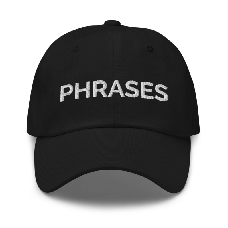 Phrases Hat - Black