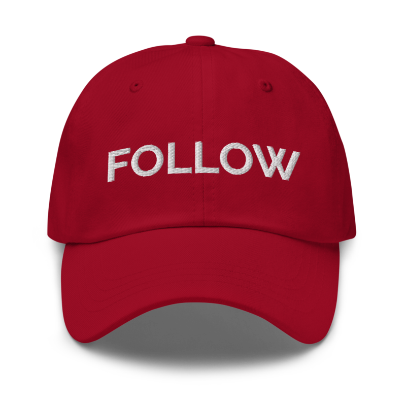 Follow Hat - Cranberry