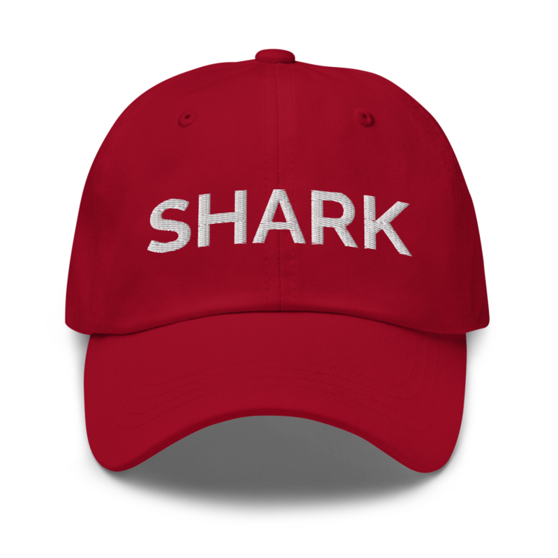 Shark Hat - Cranberry