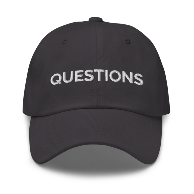 Questions Hat - Dark Grey