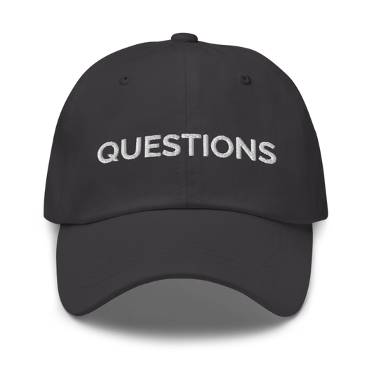 Questions Hat - Dark Grey