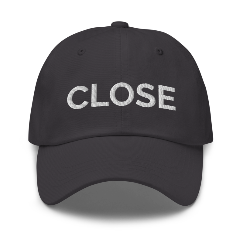 Close Hat - Dark Grey