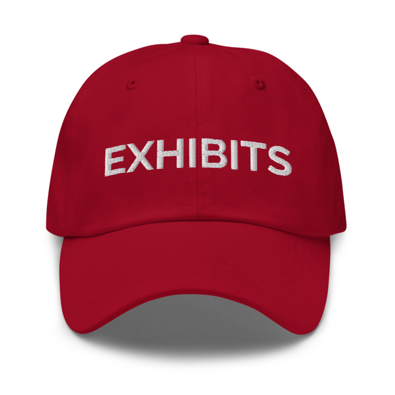 Exhibits Hat - Cranberry