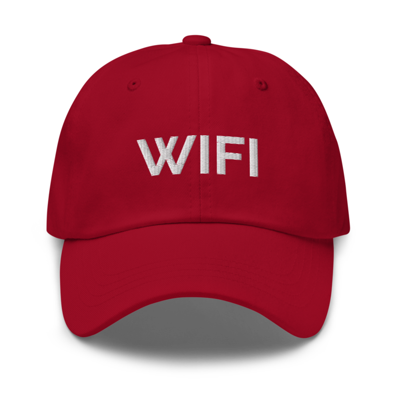 Wifi Hat - Cranberry