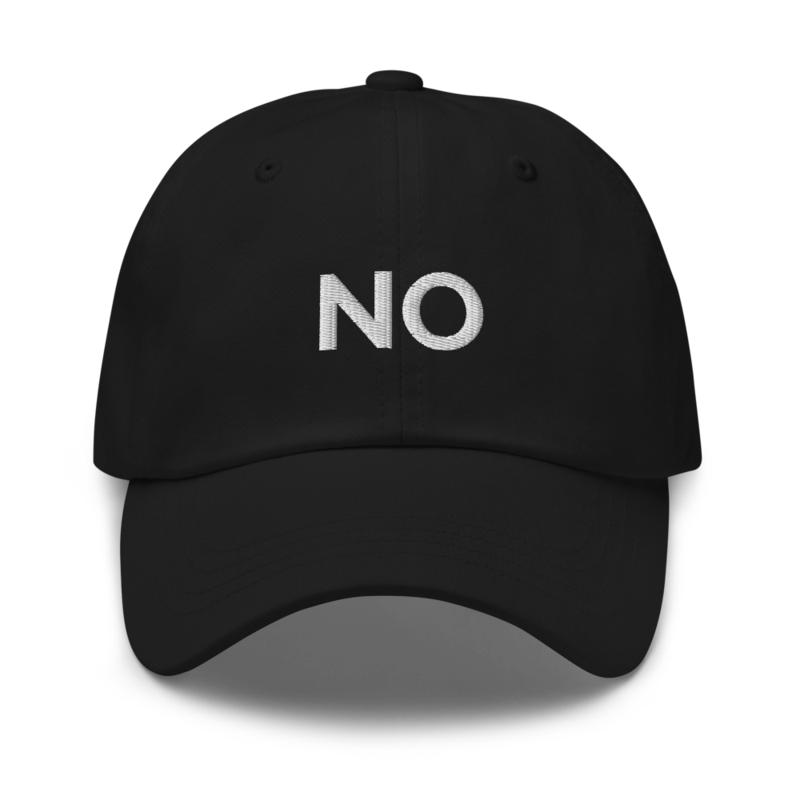 No Hat - Black