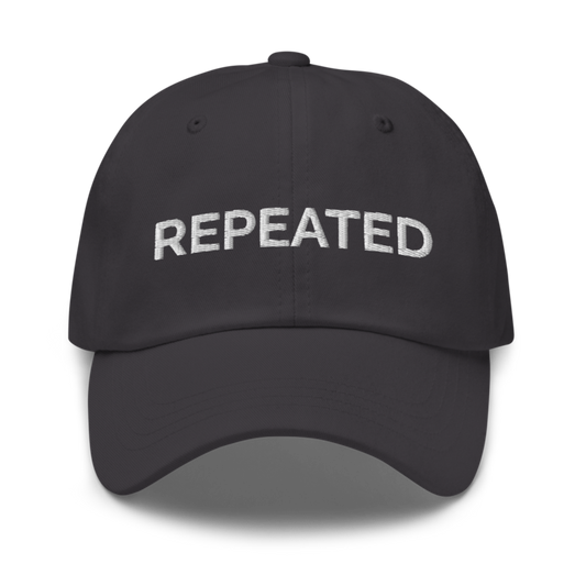 Repeated Hat - Dark Grey