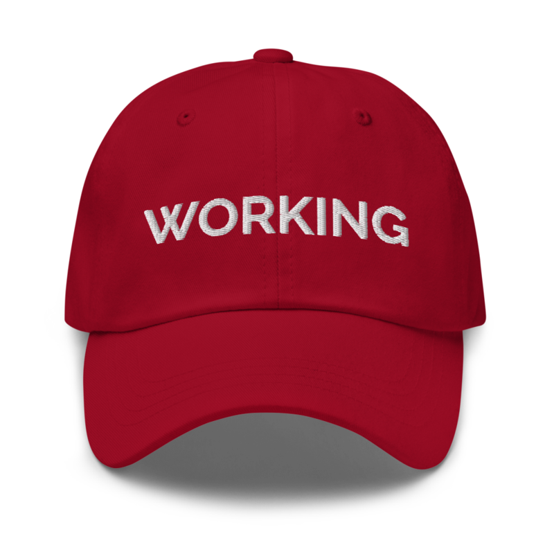 Working Hat - Cranberry