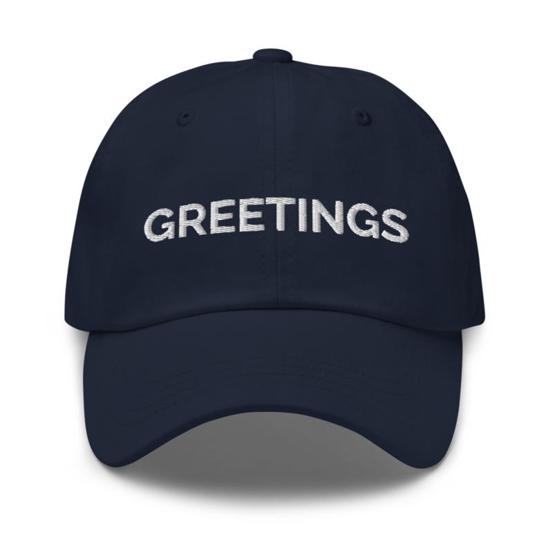 Greetings Hat - Navy