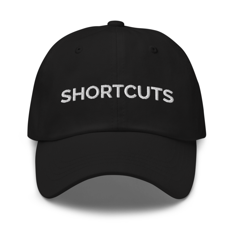Shortcuts Hat - Black