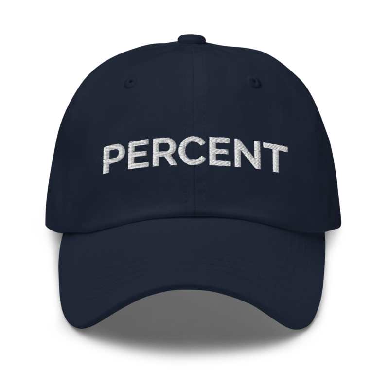 Percent Hat - Navy