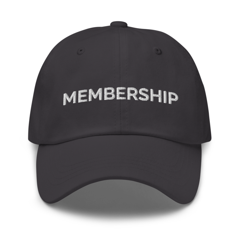 Membership Hat - Dark Grey