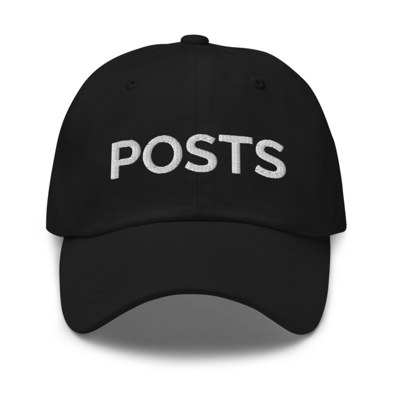 Posts Hat - Black