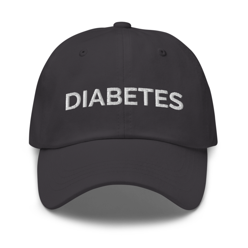 Diabetes Hat - Dark Grey