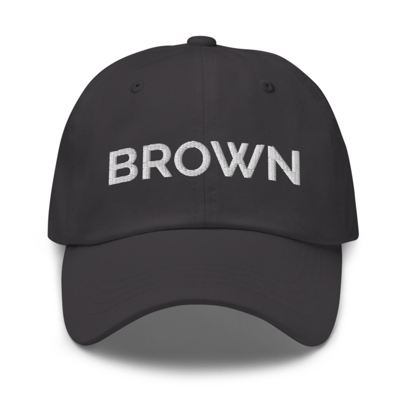 Brown Hat - Dark Grey