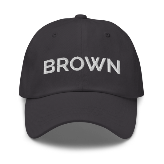 Brown Hat - Dark Grey