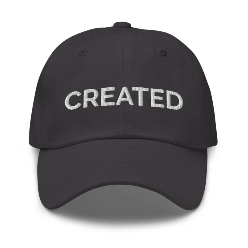 Created Hat - Dark Grey