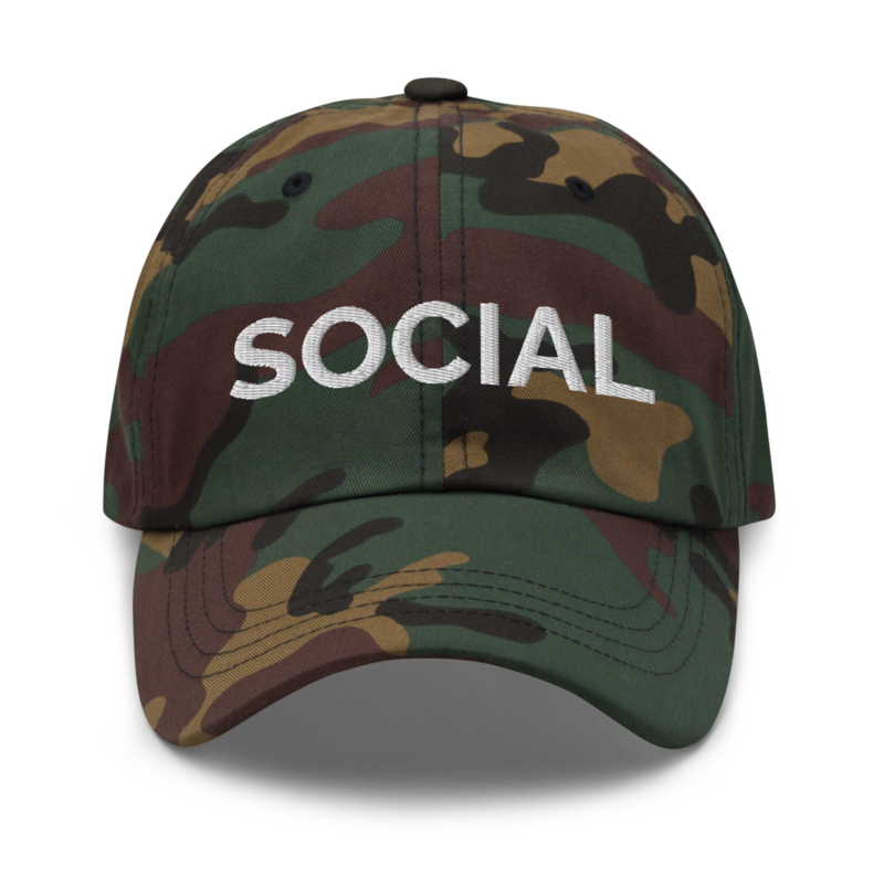 Social Hat - Green Camo