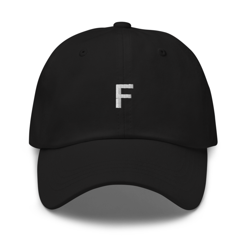 F Hat - Black