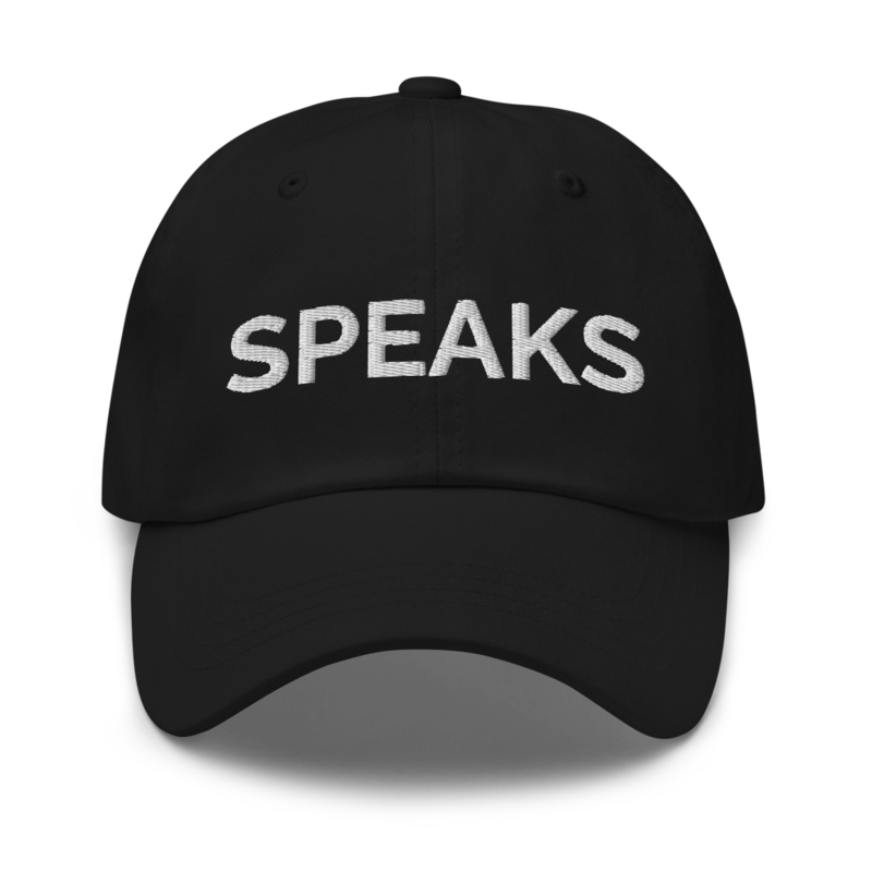 Speaks Hat - Black