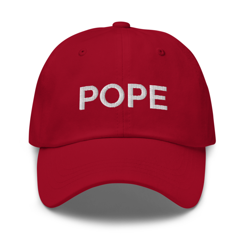 Pope Hat - Cranberry