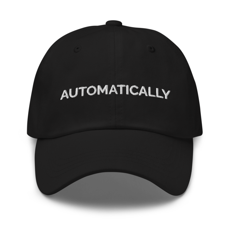Automatically Hat - Black