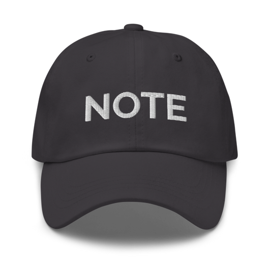 Note Hat - Dark Grey