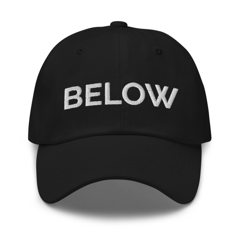 Below Hat - Black