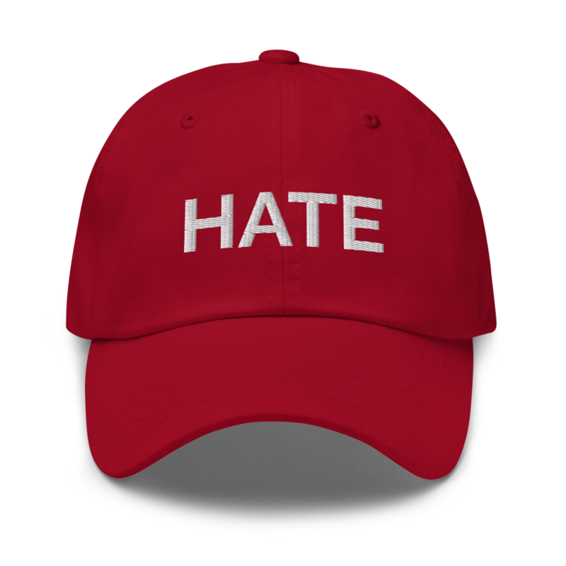 Hate Hat - Cranberry