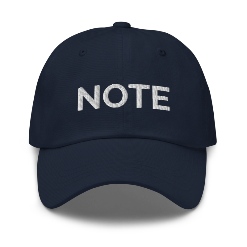 Note Hat - Navy