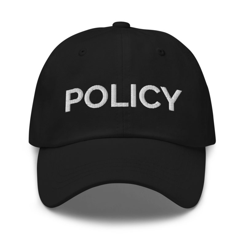 Policy Hat - Black