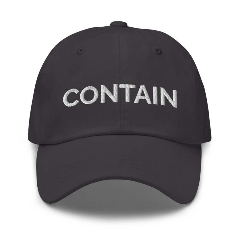Contain Hat - Dark Grey
