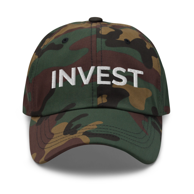 Invest Hat - Green Camo
