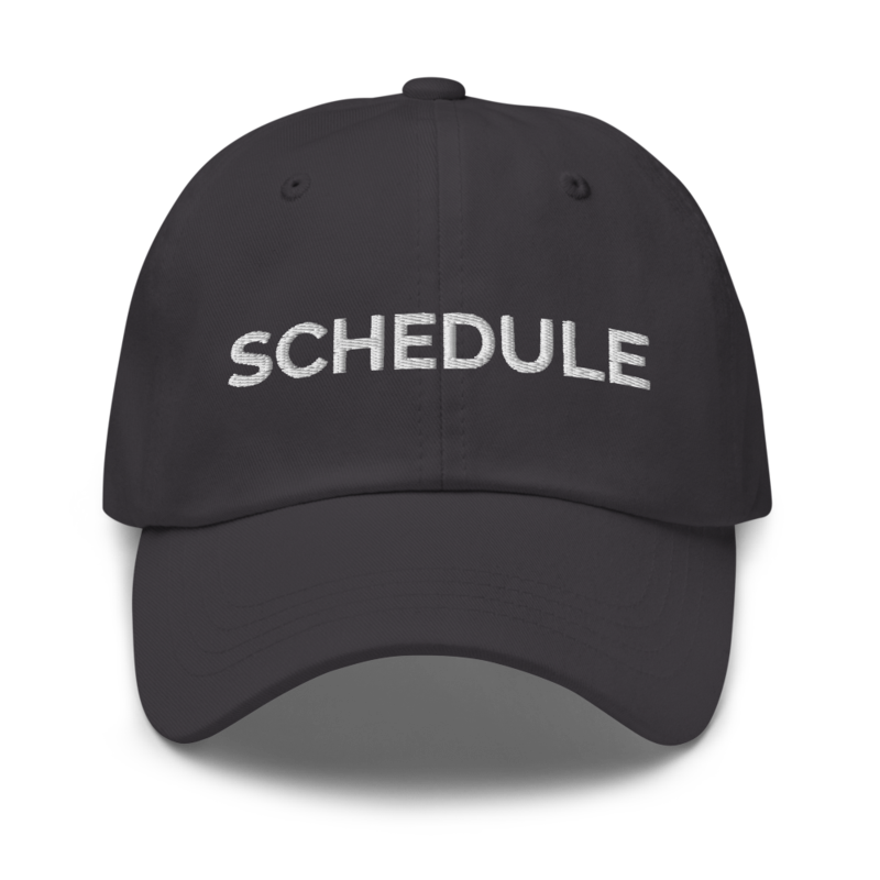 Schedule Hat - Dark Grey